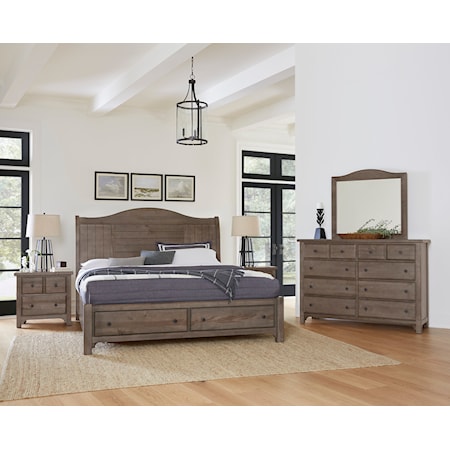 4-Piece Queen Arched Bedroom Set