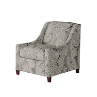 Accent Chair with Sloping Track Arms