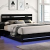 Furniture of America Erlach King Platform Bed with LED Lighting