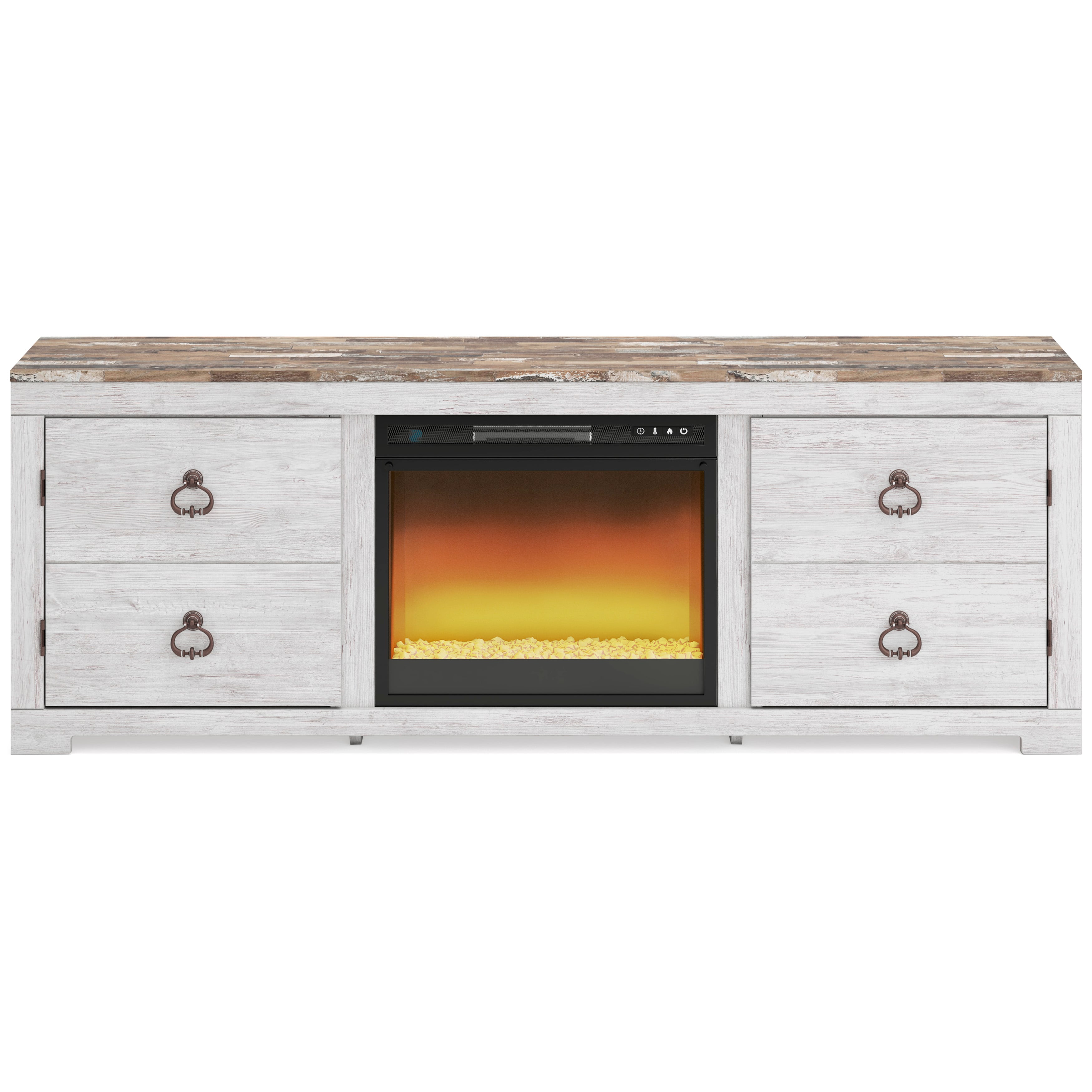 Signature Design by Ashley Willowton Willowton Rustic 72" TV Stand with