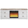 Michael Alan Select Willowton TV Stand with Fireplace