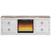 Signature Design Willowton TV Stand with Fireplace