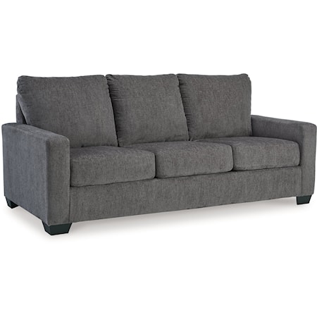 Contemporary Queen Sleeper Sofa with Track Arms