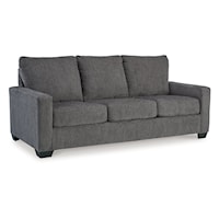 Contemporary Queen Sleeper Sofa with Track Arms