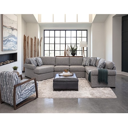 3-Piece Sectional with Left-Facing Cuddler