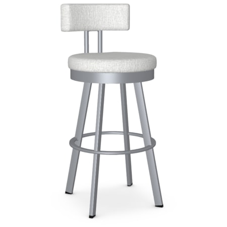 30" Upholstered Swivel Bar Stool