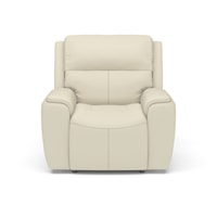 Transitional Power Recliner with Power Headrest