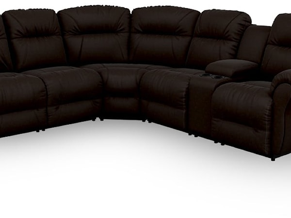 6 Pc Power Reclining Sectional Sofa