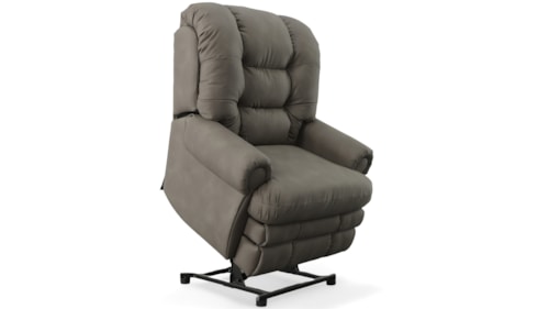 Casual Big Mans Power Lift Recliner with Power Lumbar Support