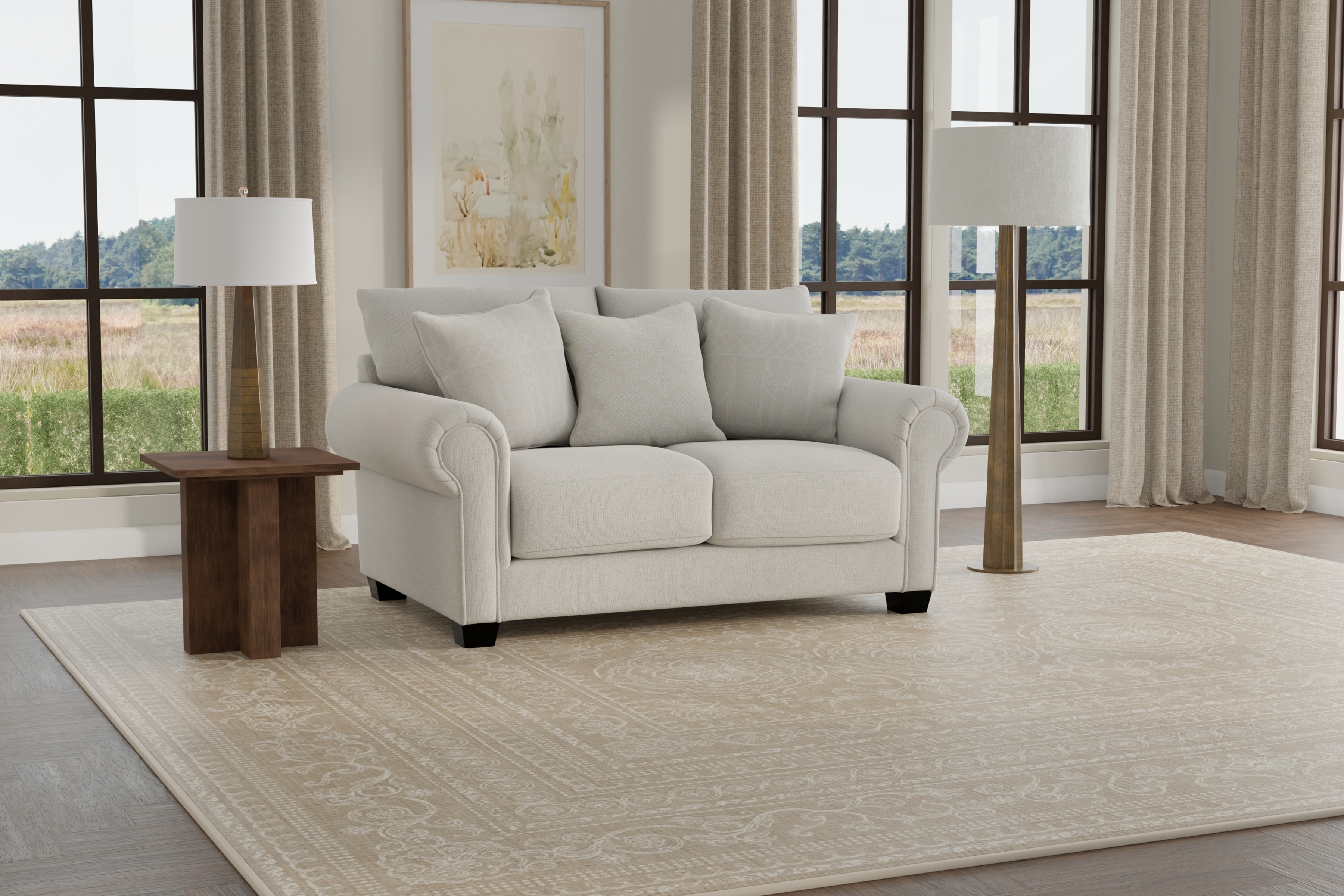 Jackson Furniture Barrett 3-Throw Pillow Loveseat