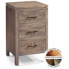 Archbold Furniture 2 West 3-Drawer Nightstand