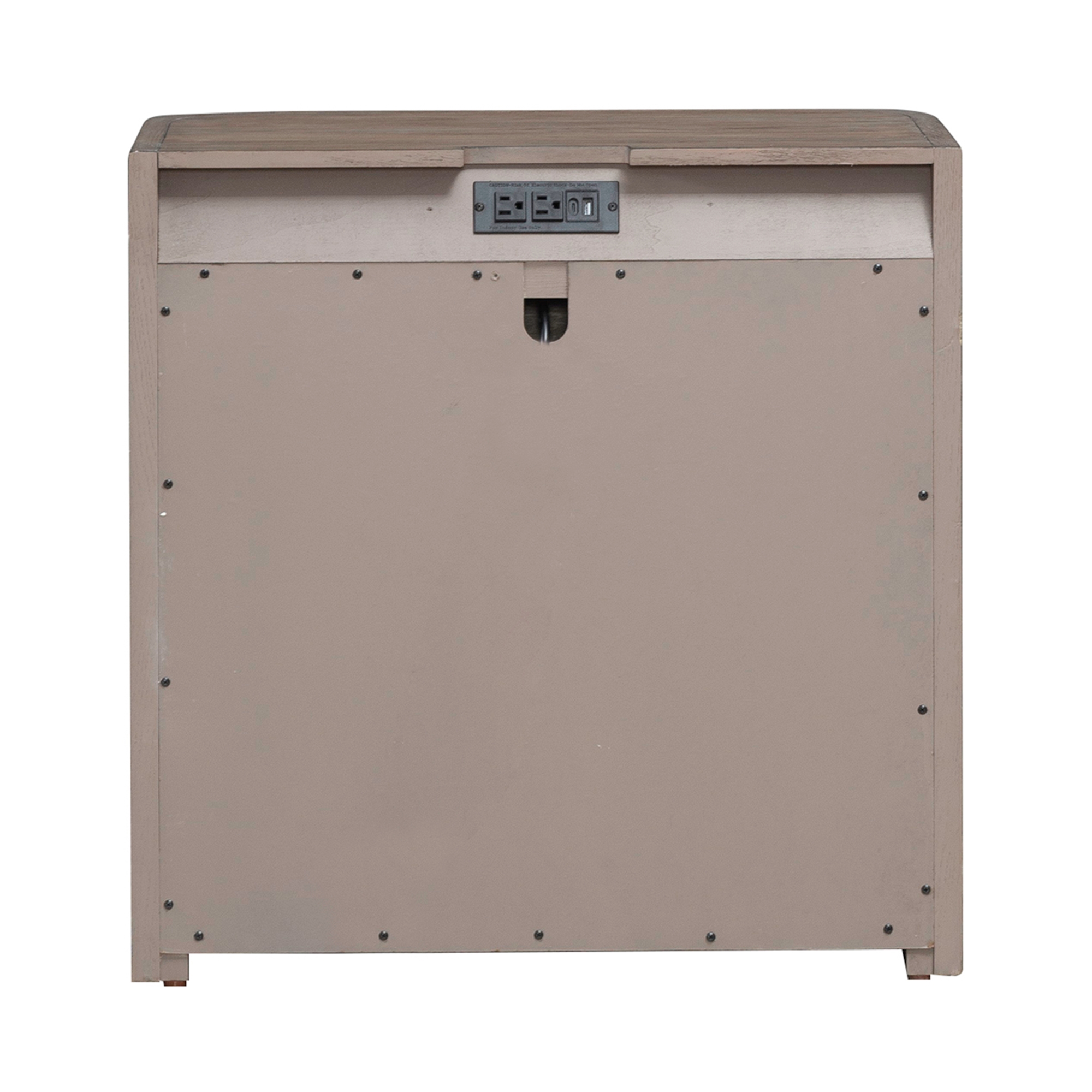 Liberty Furniture South Bend Open Nightstand with Charging Station