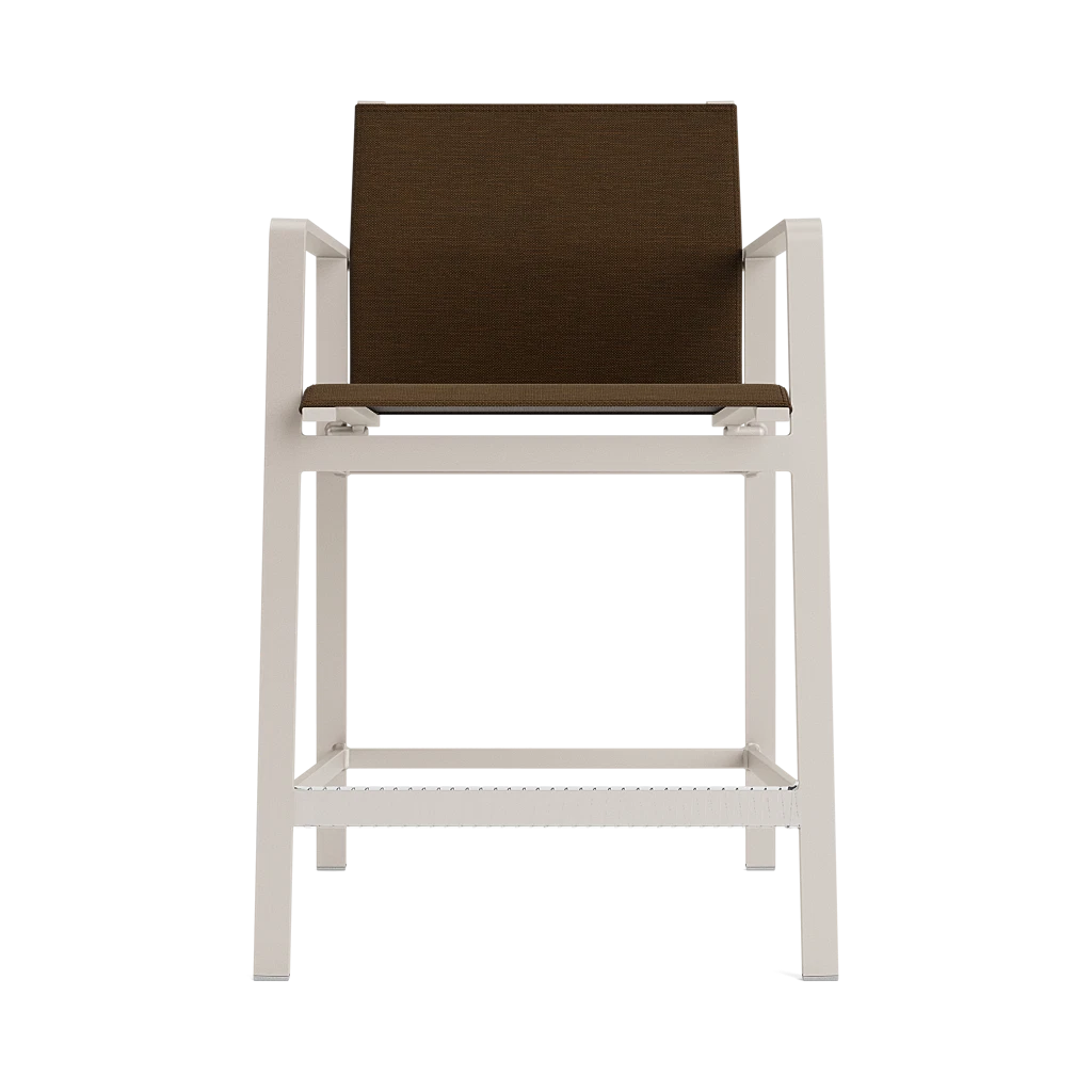 Brown Jordan Swim Modern Fixed Sling Counter Stool