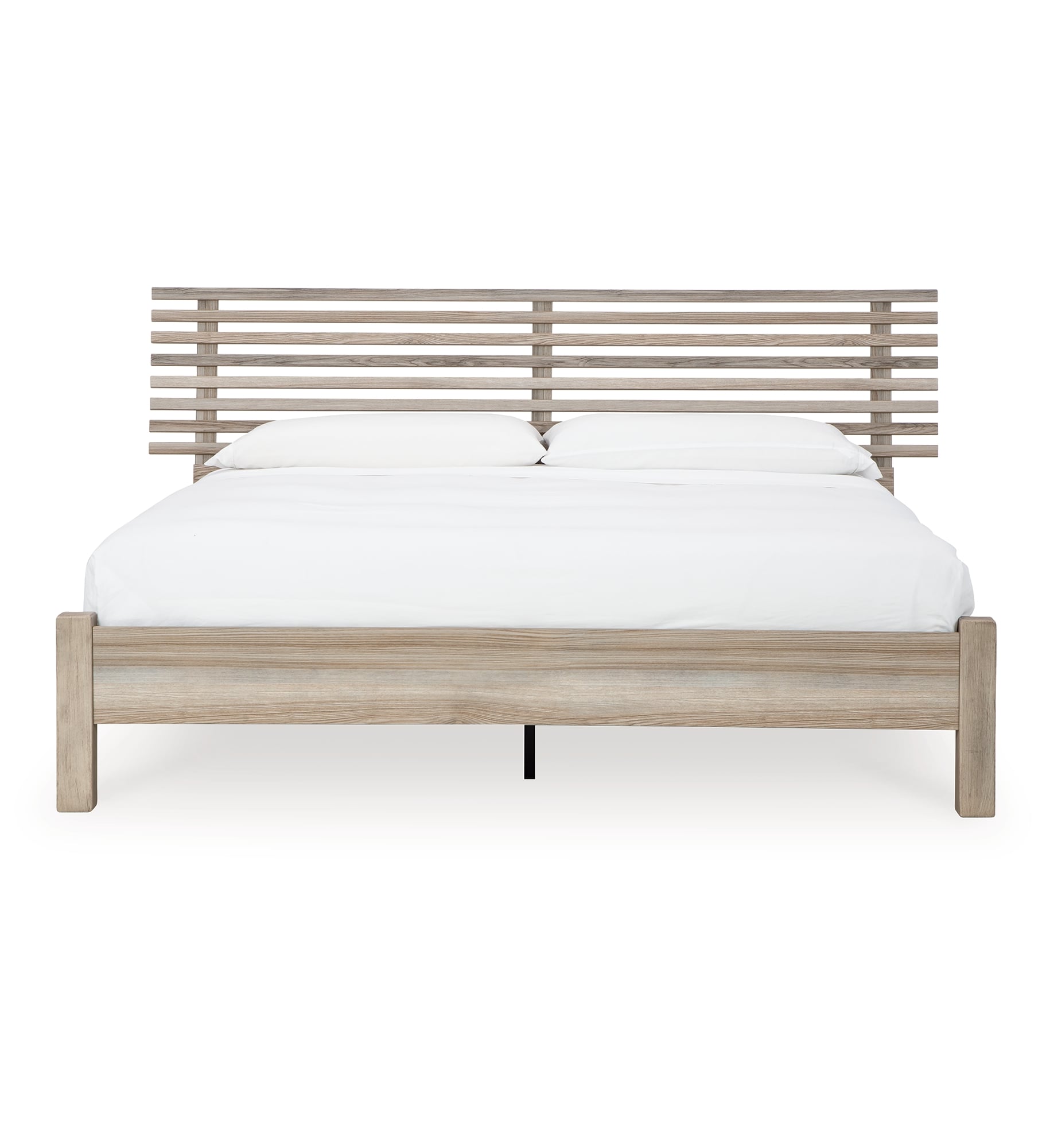 Signature Design by Ashley Hasbrick B2075B7 Casual King Slat Panel Bed