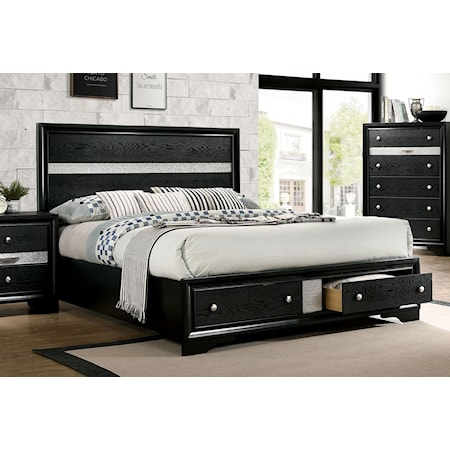 King Storage Bed