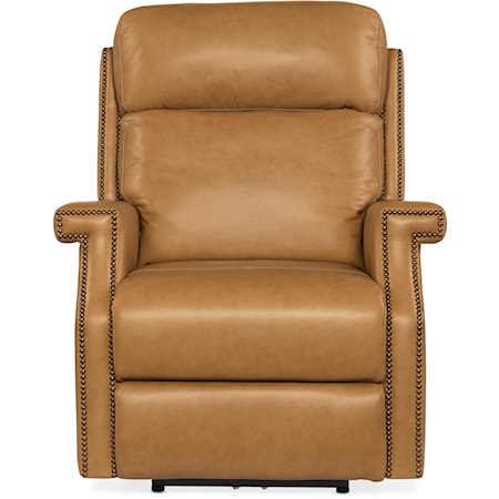 Transitional Zero Gravity Recliner with Nailhead Trim