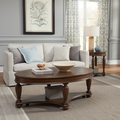 Traditional 3-pc. Occasional Set with Oval End Tables