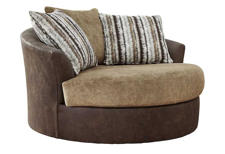 Alesbury Oversized Swivel Accent Chair by Signature Design by Ashley at Ryan Furniture