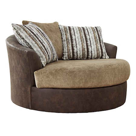 Oversized Swivel Accent Chair