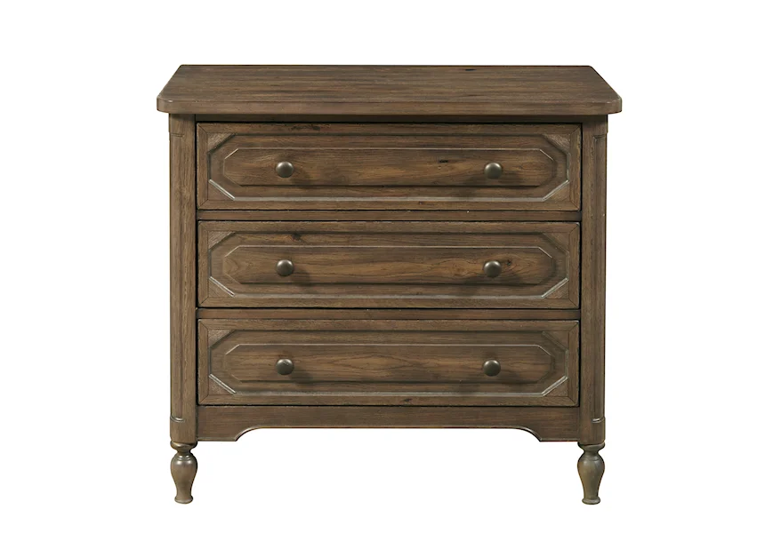 Bedroom Dark Oak Three Drawer Nightstand by Accentrics Home at Jacksonville Furniture Mart