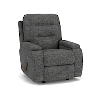 Swivel Glider Recliner with Channeled Back