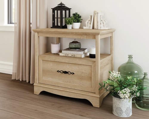 Traditional Wooden Lateral File Cabinet