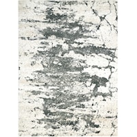 9'3" x 12'9" Ivory/Grey Rectangle Rug