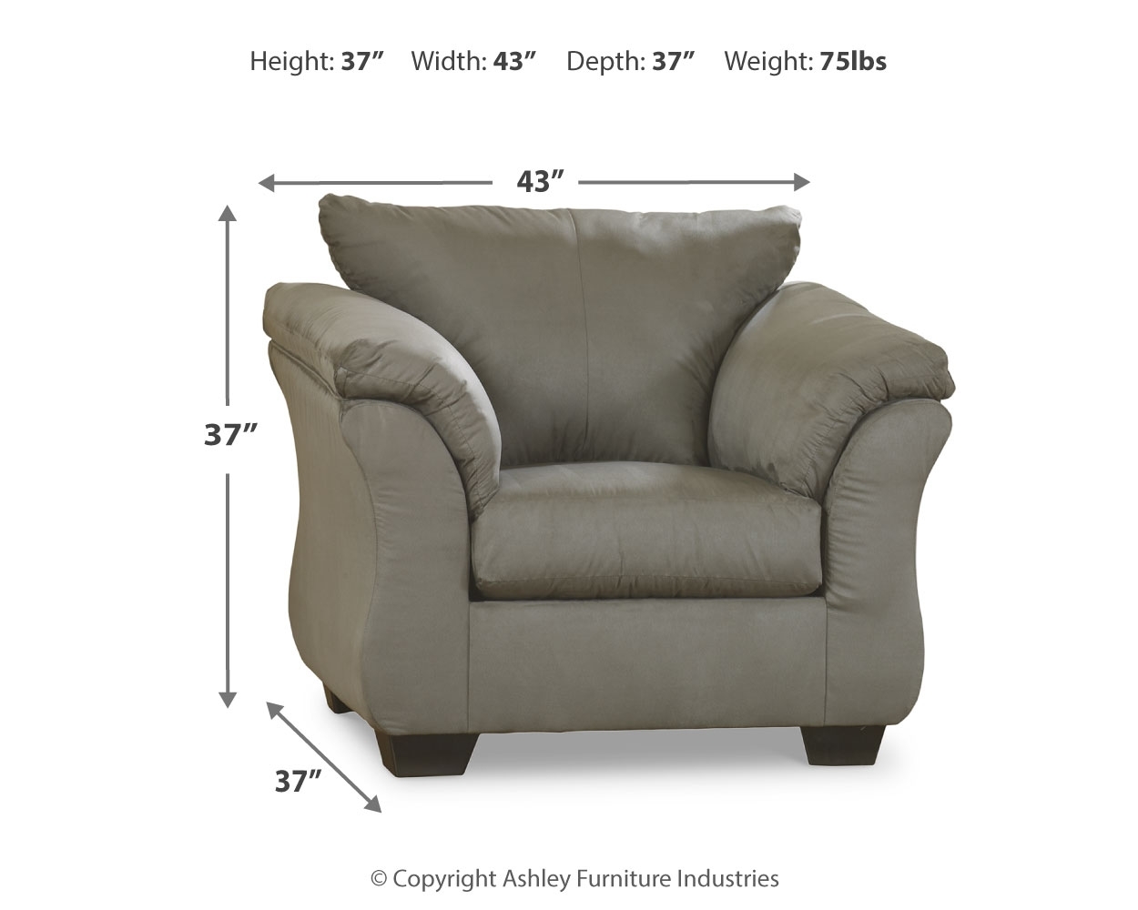 Signature Design Darcy Sofa, Chair And Ottoman