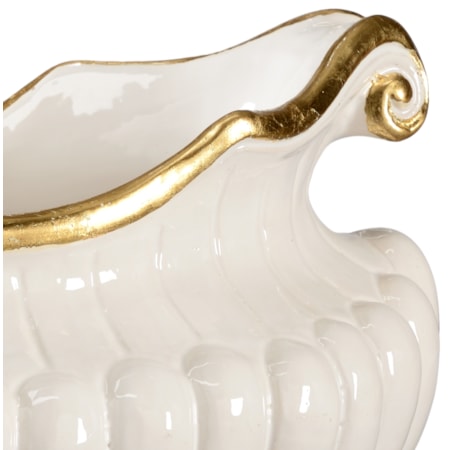 Oval Pot - White