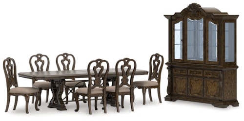 Dining Table With 6 Chairs And Buffet And Hutch