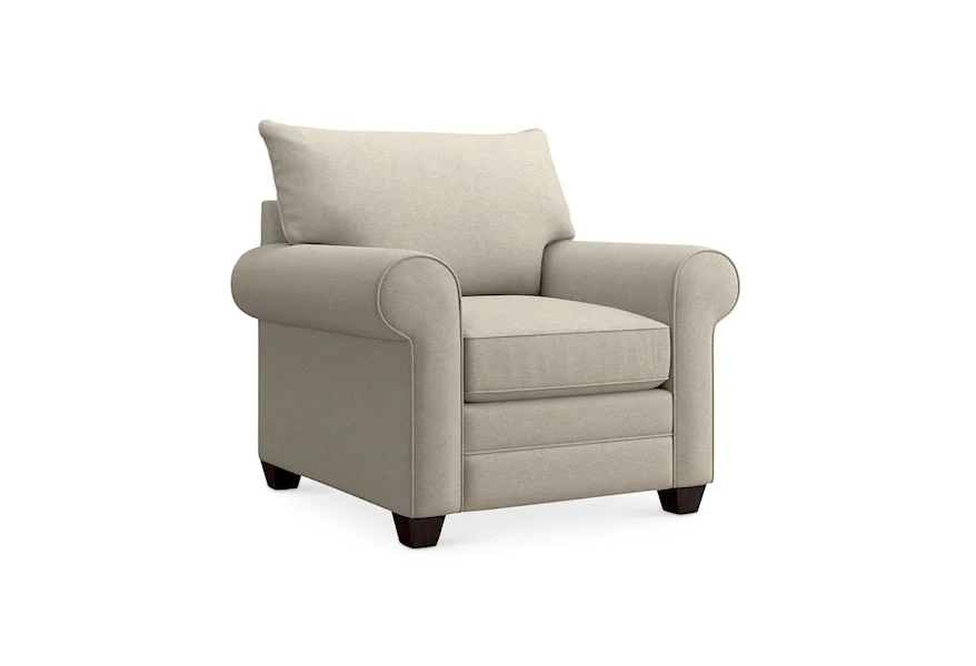 Alexander Rolled Arm Chair  by Bassett at Esprit Decor Home Furnishings