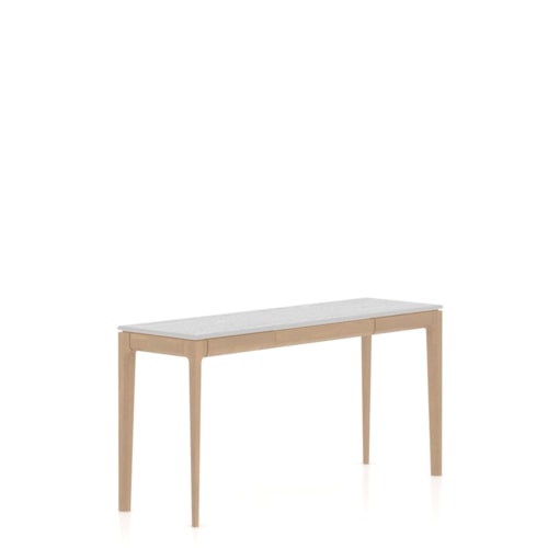 Transitional Essence Two-Tone Console Table with Single Drawer