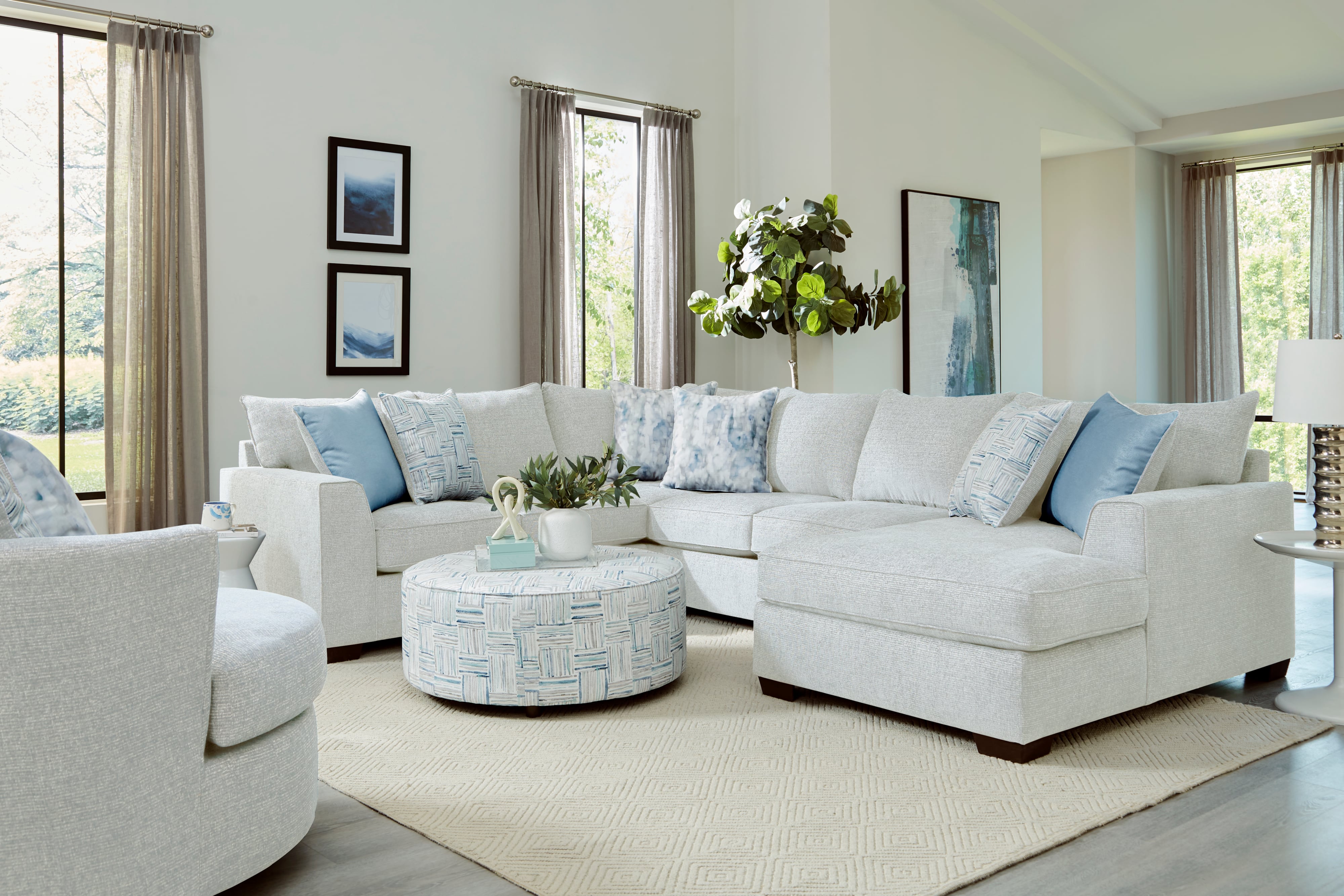 Behold Home BH1530 Rhodes 1530SECRSF850501 Contemporary Sectional