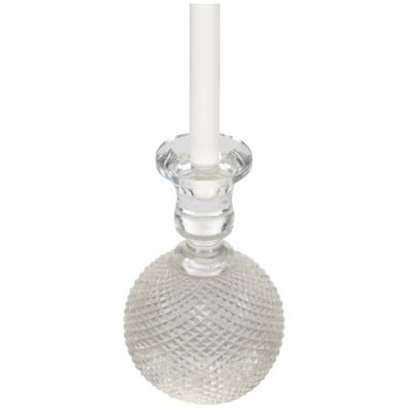 Glass Round Candleholder