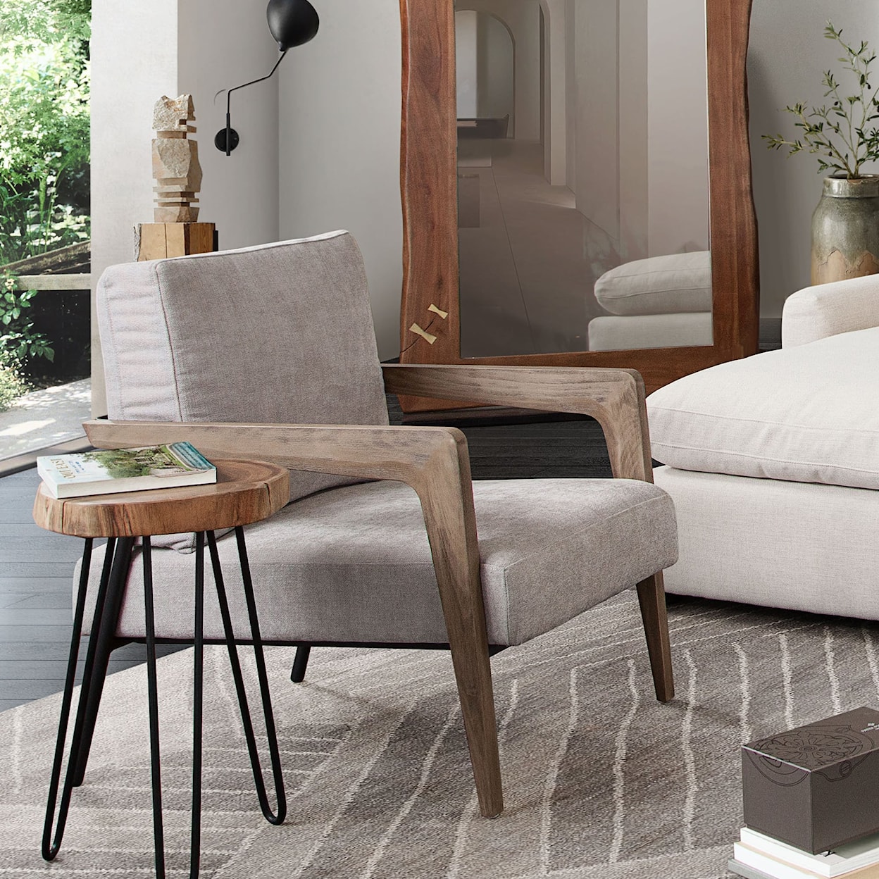Diamond Sofa Furniture Joss Natural Acacia Accent Table