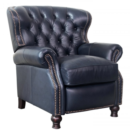 Traditional Push Back Recliner with Button Tufting