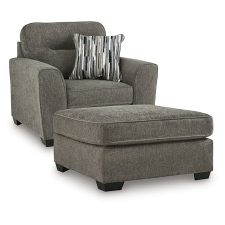 Oversized Chair And Accent Ottoman