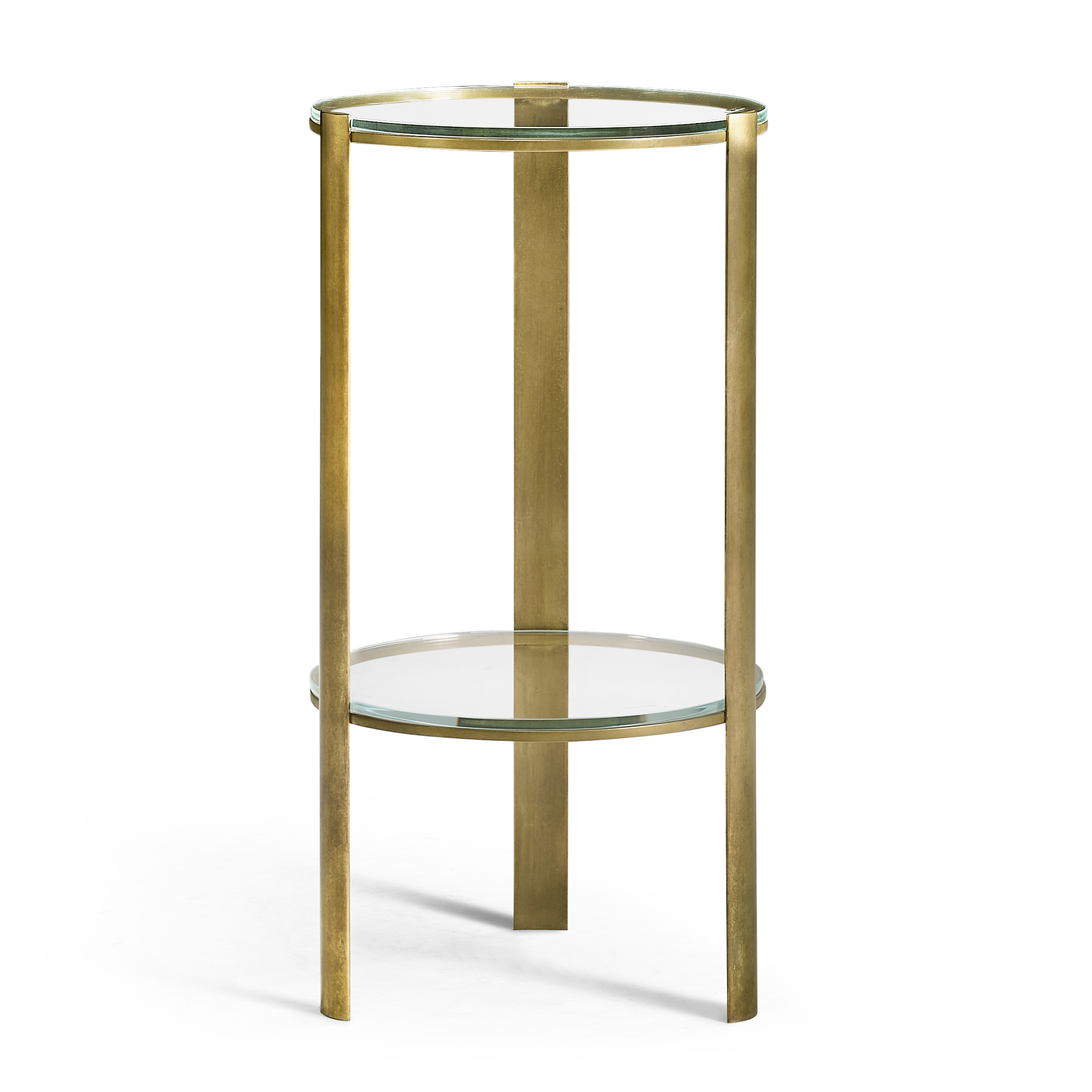 Cosmo Antique Brass Drinks Table