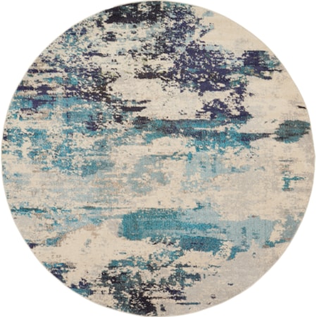 7'10" Round  Rug