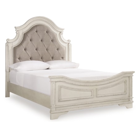 Queen Upholstered Panel Bed