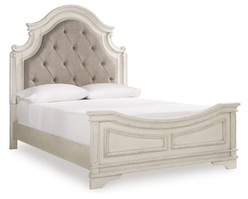 Queen Upholstered Panel Bed