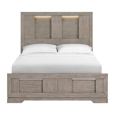 Queen Panel Storage Bed