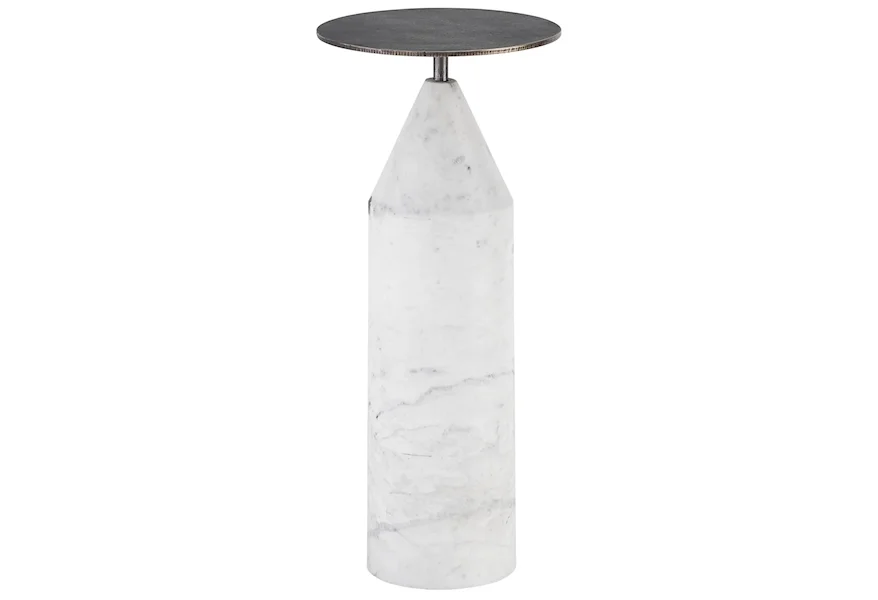 Curated Modernist Martini Table w/ Marble Base by Universal at Reeds Furniture