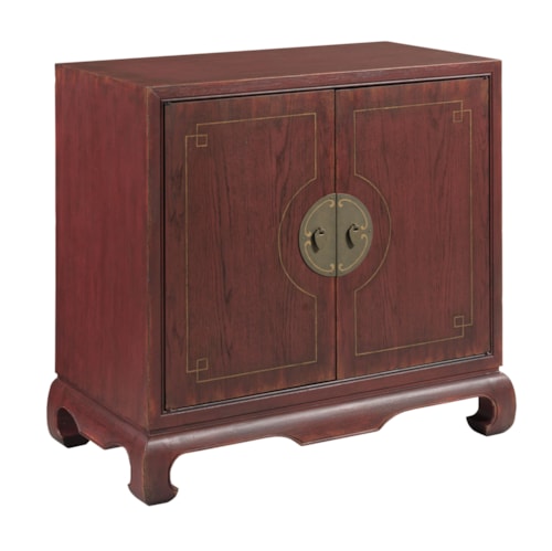 Transitional 2-Door Accent Chest with Shelf