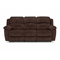 Casual Manual Reclining Sofa with Pillow Armrests