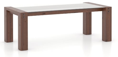 Industrial Rectangular Glass Table