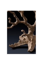 Theodore Alexander Tables Gilt Grotto Coastal Table with Coral Base