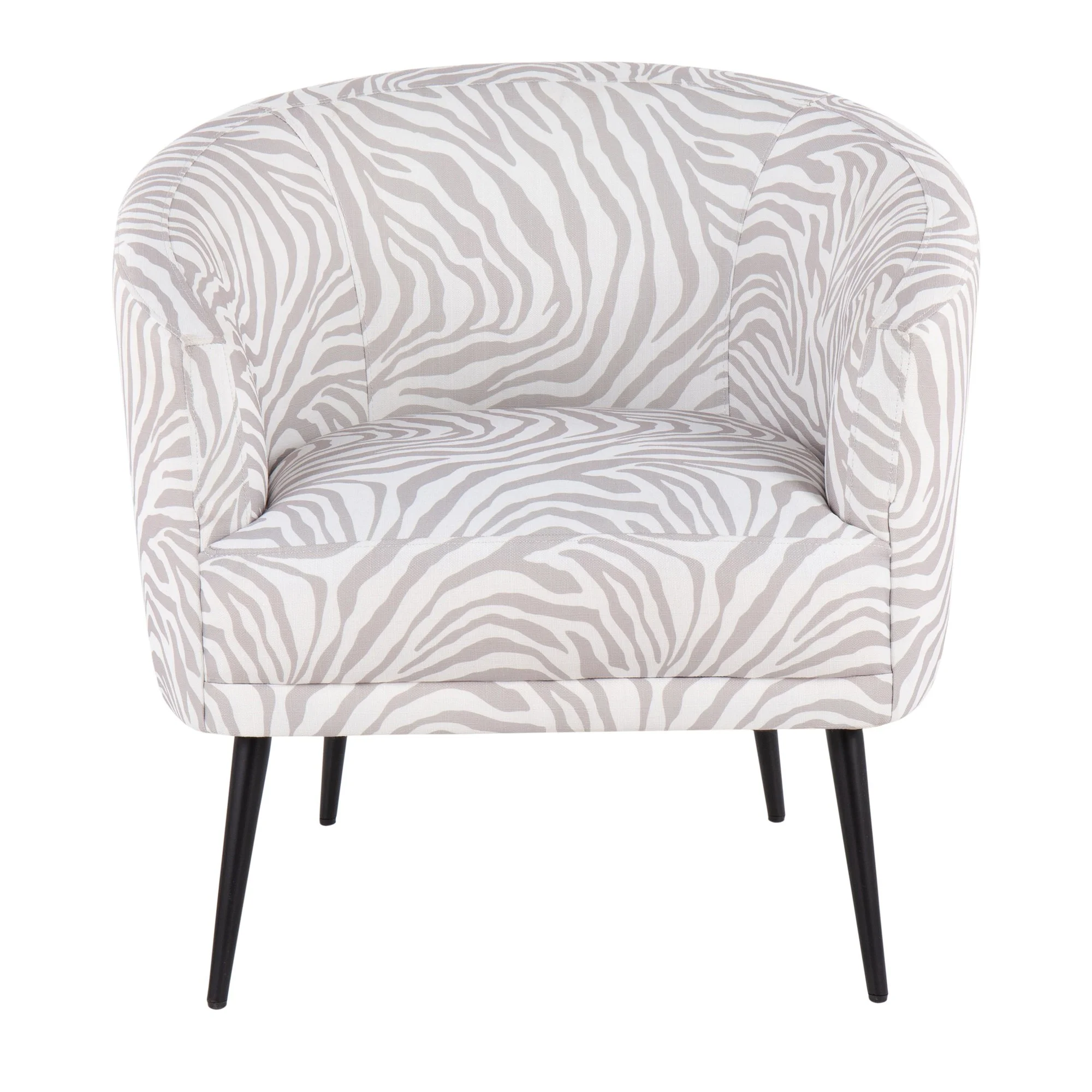 LumiSource Tania CHRTANIAZEB BKGY Contemporary Tania Accent Chair