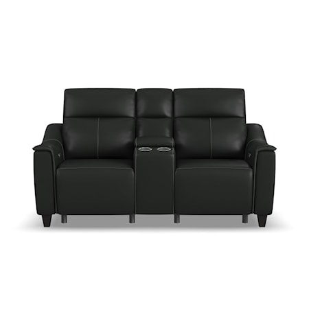 Power Reclining Console Loveseat