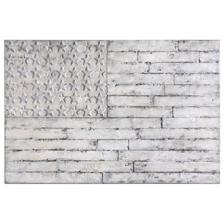 Blanco American Wall Art